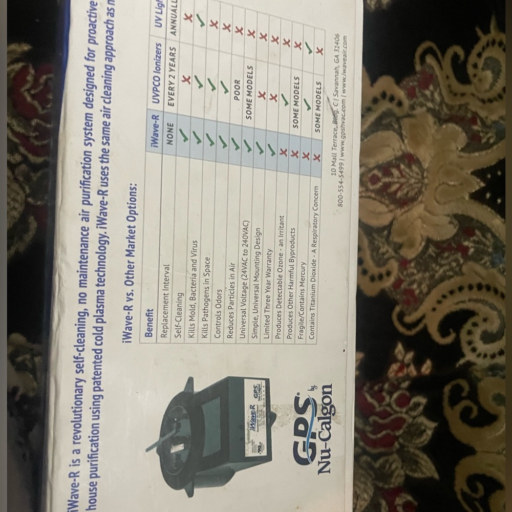 Brand new i-Wave-R/iWave-R, Residential IAQ ION Generator